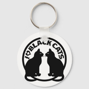 CHAVEIRO EU AMO GATOS PRETOS
