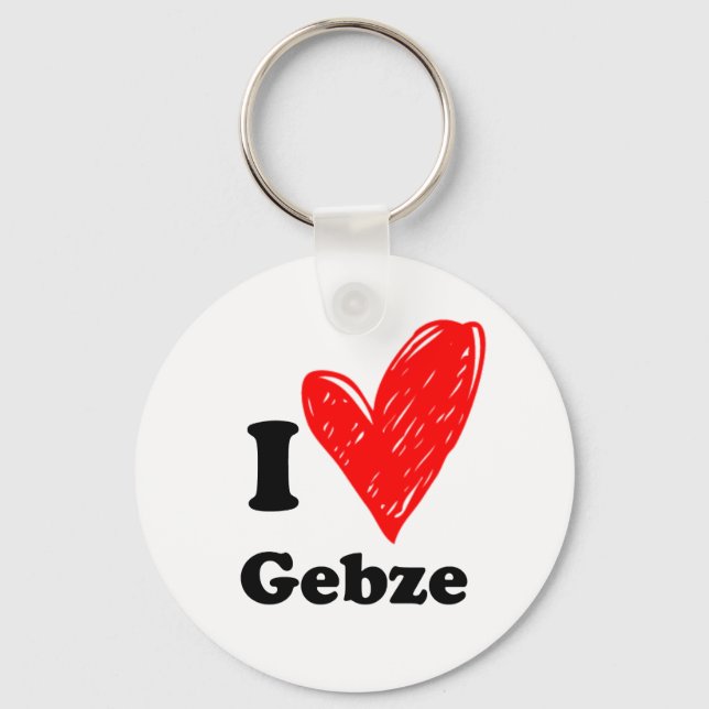 Chaveiro Eu Amo Gebze (Frente)
