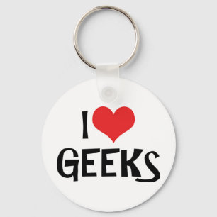 Chaveiro Eu Amo Geeks Pingente