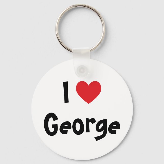 Chaveiro Eu Amo George (Frente)