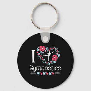 Chaveiro Eu Amo Ginástica - Ginasta Tumbling Acrobático Che