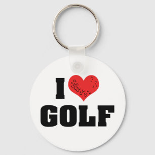 Chaveiro Eu Amo Golfe Pingente de Chaves