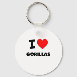 Chaveiro Eu amo gorila