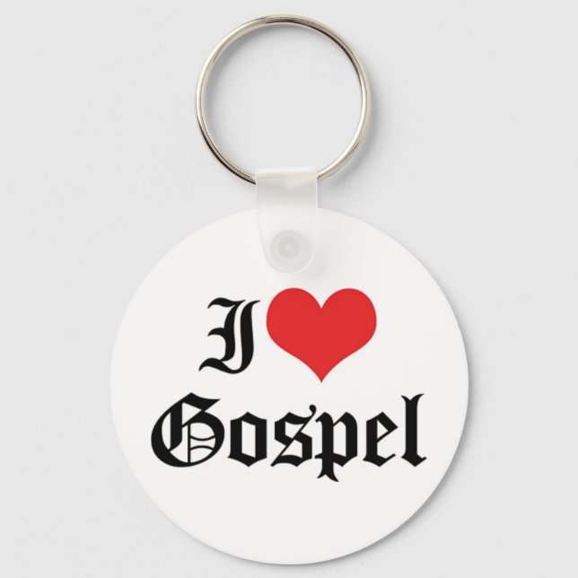 Chaveiro Eu Amo Gospel Pingente (Frente)