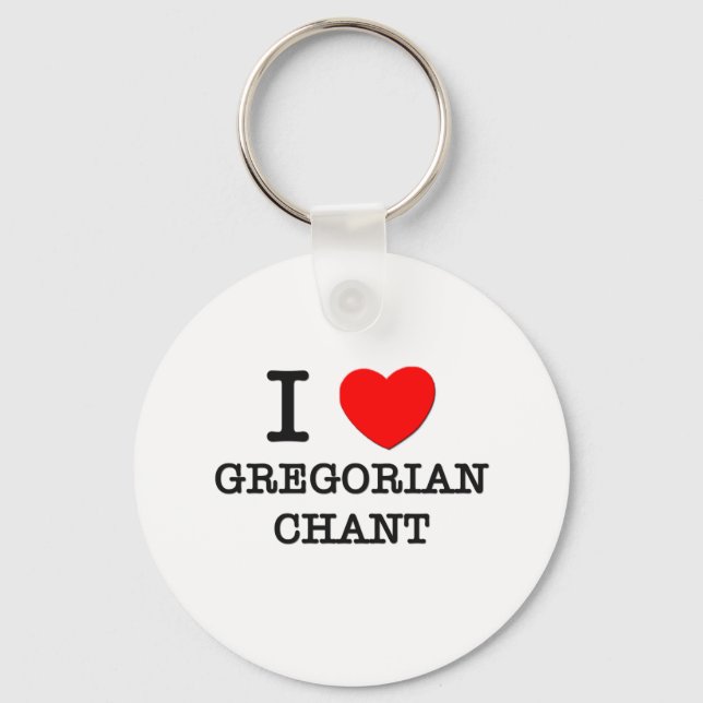 Chaveiro Eu Amo Gregorian Chant (Frente)