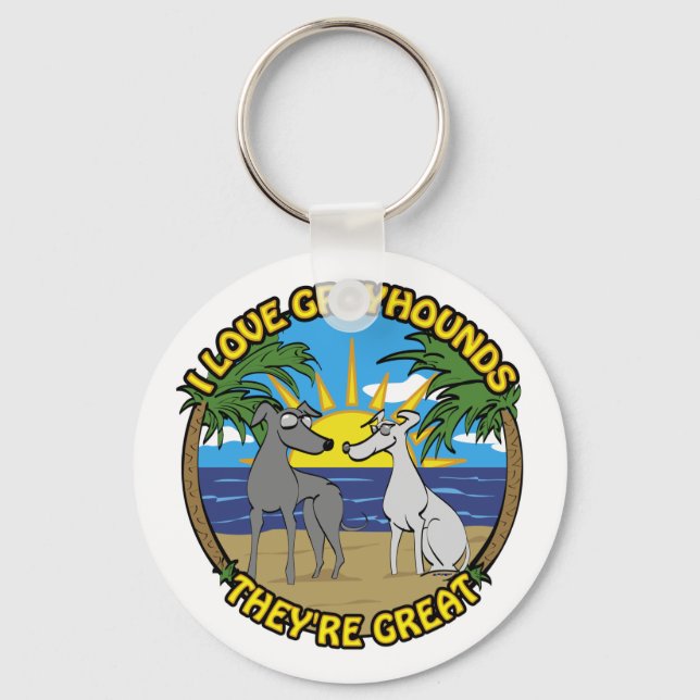 CHAVEIRO EU AMO GREYHOUNDS ELES SÃO EXCELENTE (Frente)