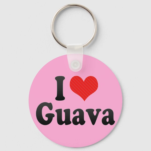 Chaveiro Eu Amo Guava (Frente)