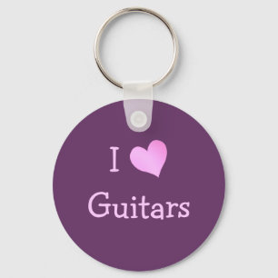 Chaveiro Eu amo guitarra