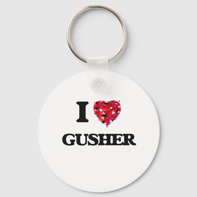 Chaveiro Eu Amo Gusher (Frente)
