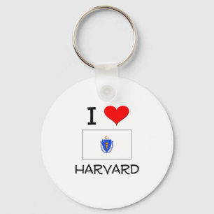 Chaveiro Eu Amo Harvard Massachusetts
