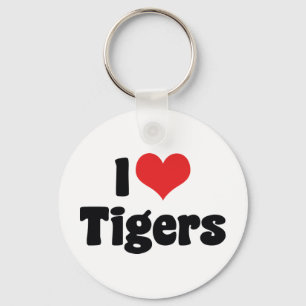 Chaveiro Eu Amo Heart Tigers - Amante de Tigres