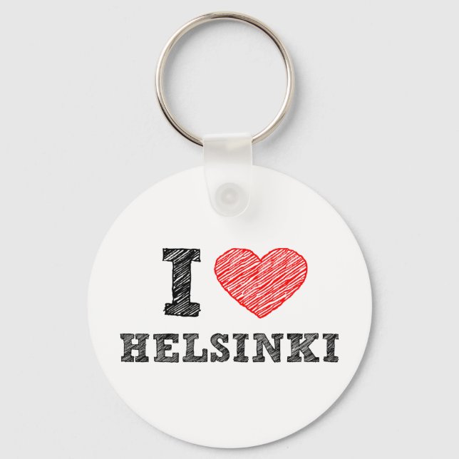 Chaveiro Eu Amo Helsinki (Frente)