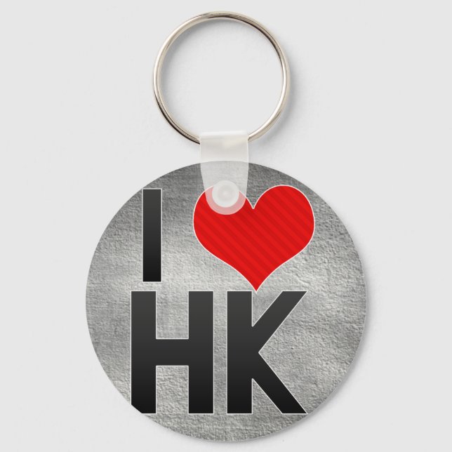 Chaveiro Eu Amo HK (Frente)