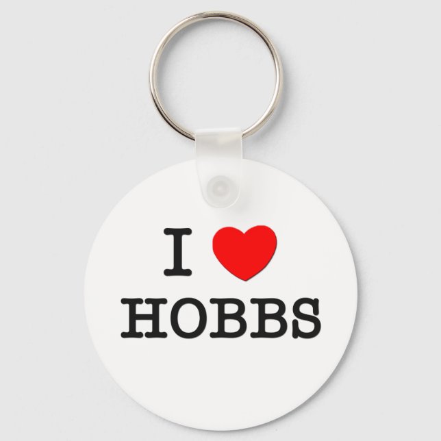 Chaveiro Eu Amo Hobbs (Frente)