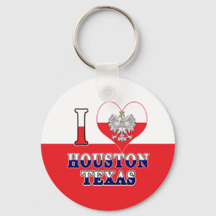 Chaveiro Eu amo Houston Texas