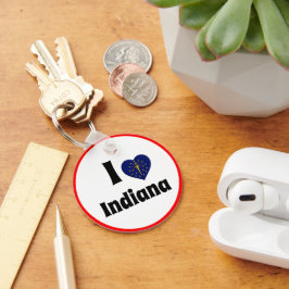 Chaveiro Eu amo Indiana & Indiana Heart - viagem / esportes
