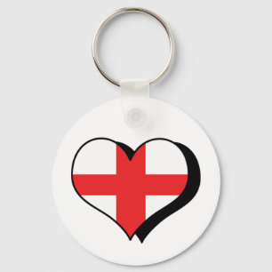 Chaveiro Eu Amo Inglaterra Pingente de Chave