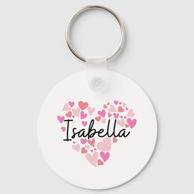Chaveiro Eu amo Isabella (Frente)