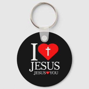 Chaveiro Eu Amo Jesus Cruz Cristã Deus Fé Bíblia Religião