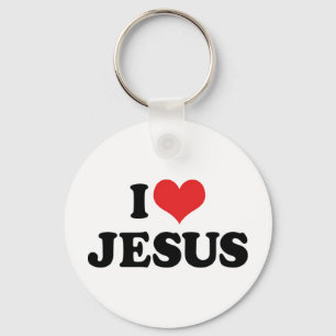 Chaveiro Eu Amo Jesus Pingente de Chave