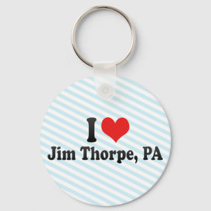 Chaveiro Eu amo Jim Thorpe, PA