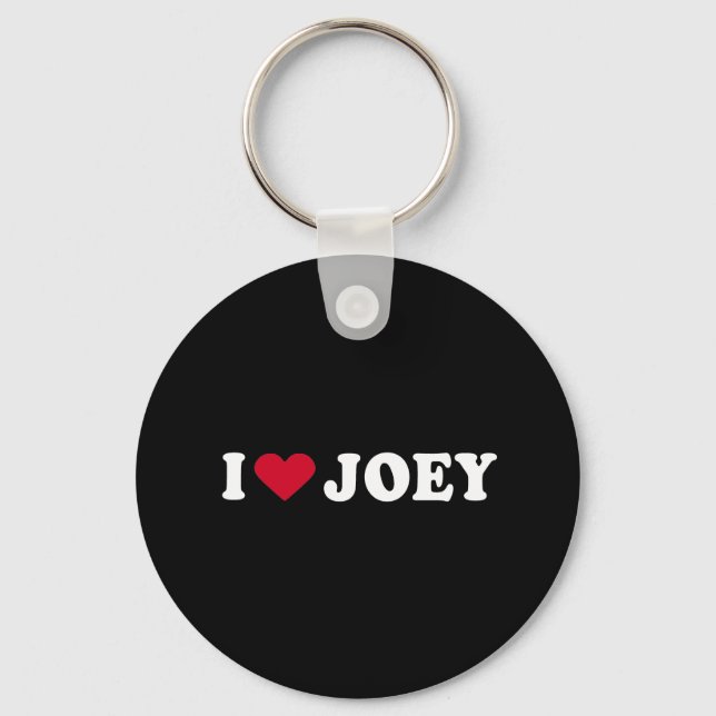 CHAVEIRO EU AMO JOEY (Frente)