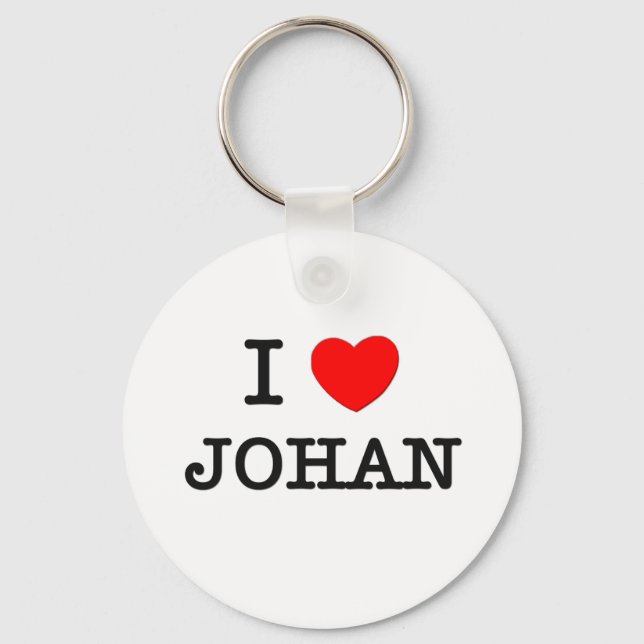 Chaveiro Eu Amo Johan (Frente)