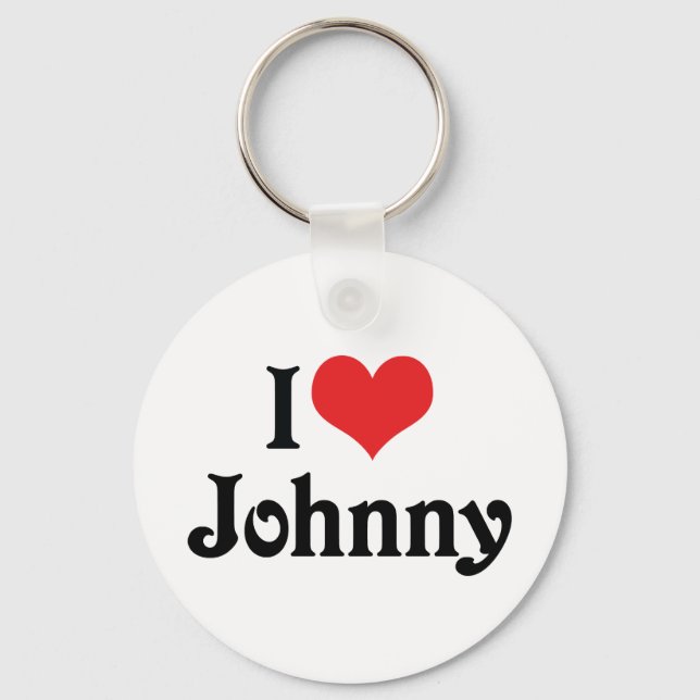 Chaveiro Eu Amo Johnny (Frente)