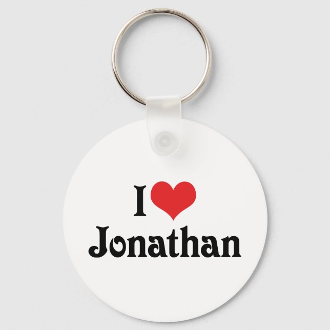 Chaveiro Eu Amo Jonathan (Frente)