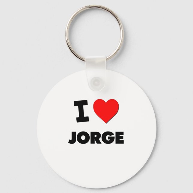 Chaveiro Eu amo Jorge (Frente)