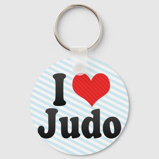 Chaveiro Eu Amo Judo (Frente)