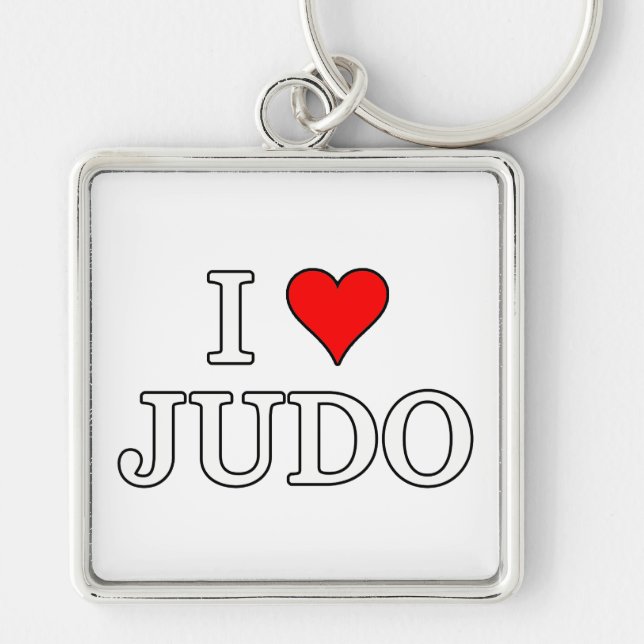 Chaveiro Eu Amo Judo (Frente)