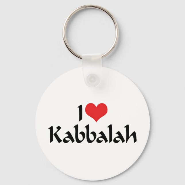 Chaveiro Eu Amo Kabbalah Pingente de Chave (Frente)