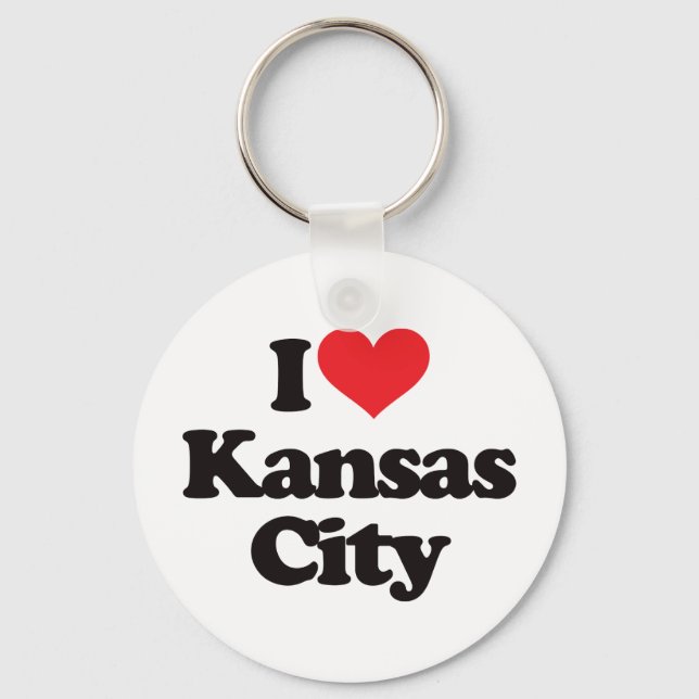 Chaveiro Eu Amo Kansas City (Frente)