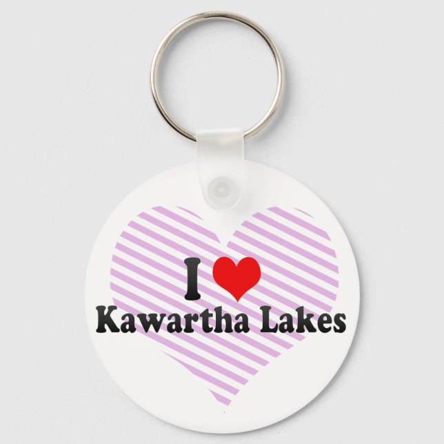 Chaveiro Eu amo Kawartha Lagos, Canadá (Frente)