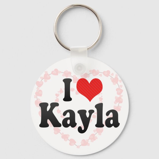 Chaveiro Eu Amo Kayla (Frente)