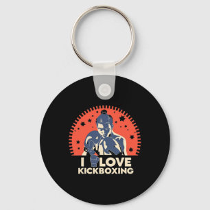 Chaveiro Eu Amo Kick-boxing Boxe Amor Kickboxer Kickboxin