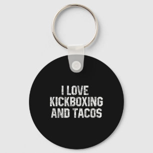 Chaveiro Eu Amo Kickboxing E Tacos Engraçado Kickbox Artes