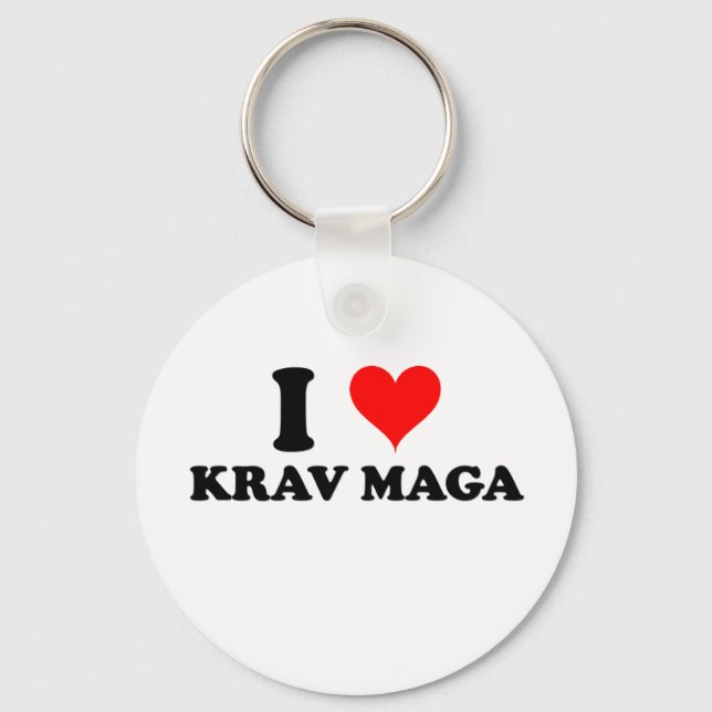 Chaveiro Eu Amo Krav Maga (Frente)