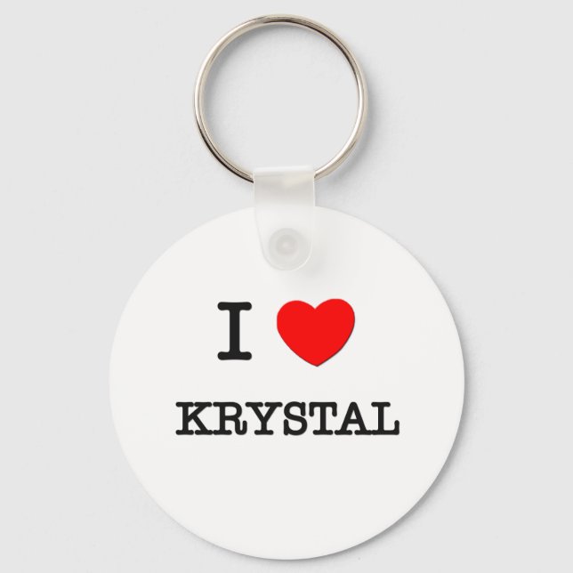 Chaveiro Eu Amo Krystal (Frente)