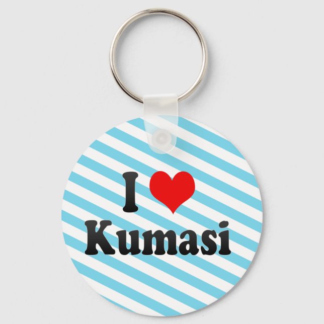 Chaveiro Eu Amo Kumasi, Gana (Frente)