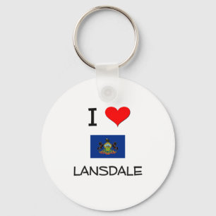 Chaveiro Eu amo Lansdale Pensilvânia