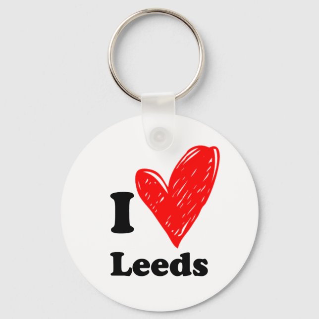 Chaveiro Eu amo Leeds (Frente)