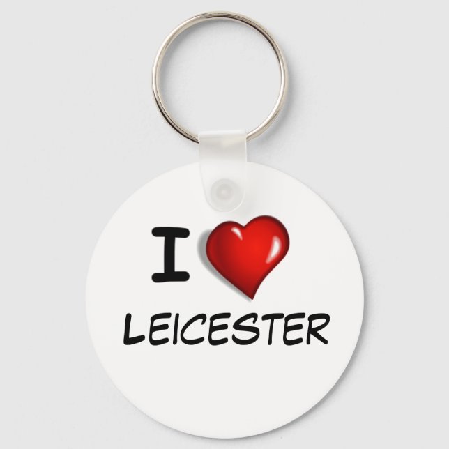 Chaveiro Eu Amo Leicester (Frente)