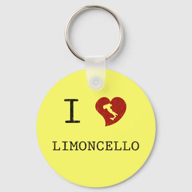 Chaveiro Eu Amo Limoncello (Frente)