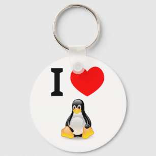 Chaveiro Eu amo Linux