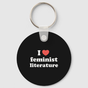 Chaveiro Eu Amo Literatura Feminista do Coração