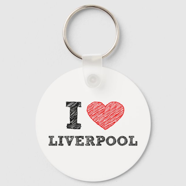 Chaveiro Eu amo Liverpool (Frente)