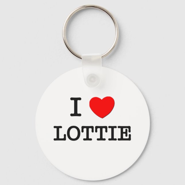Chaveiro Eu Amo Lottie (Frente)