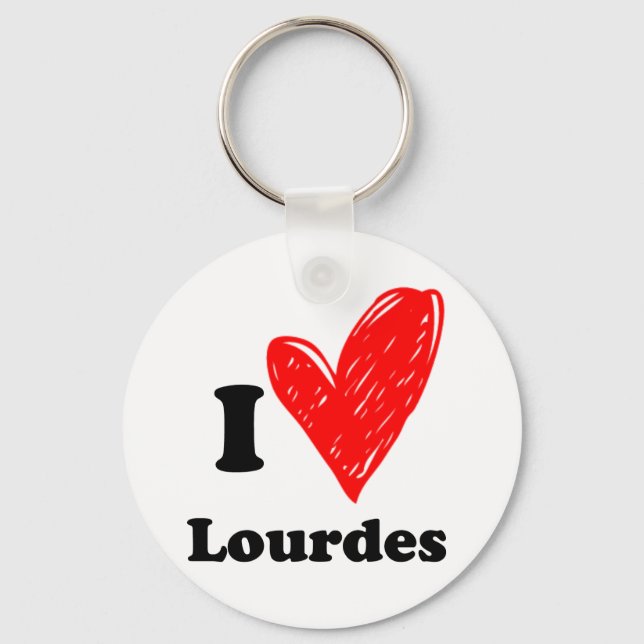 Chaveiro Eu amo Lourdes (Frente)